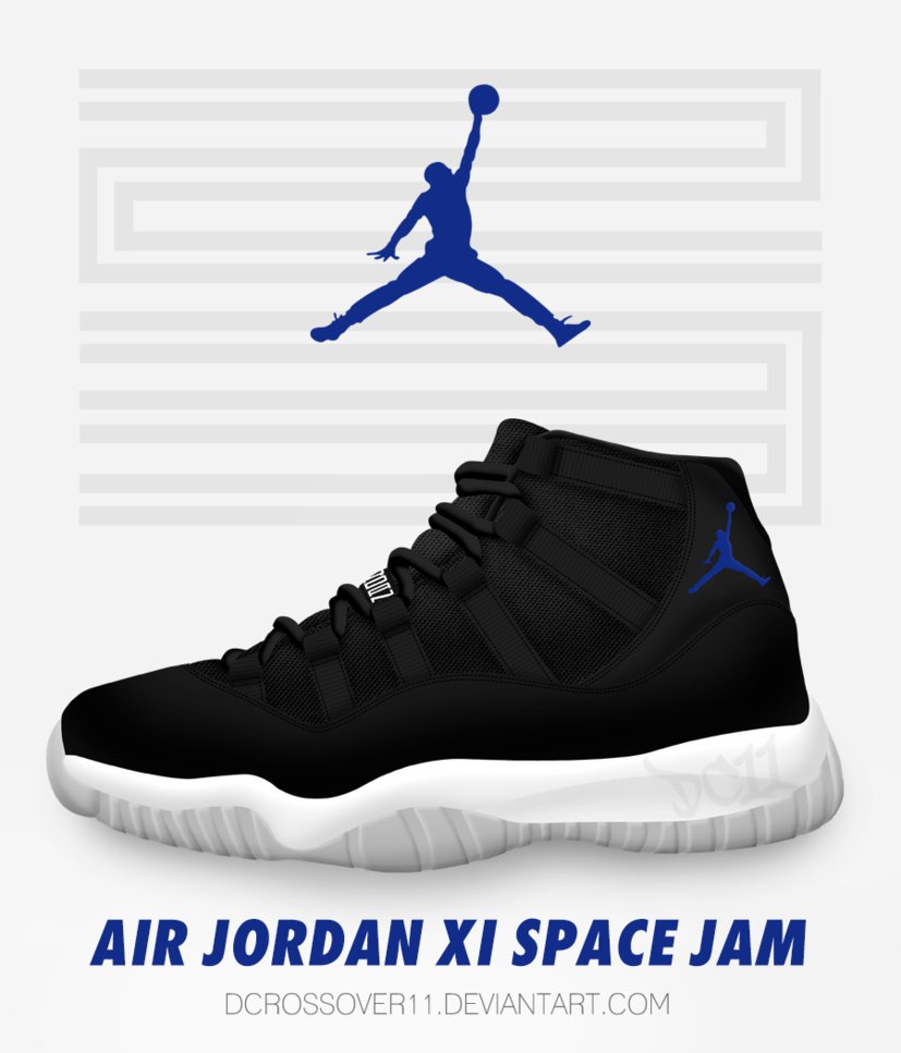 Air Jordan Xi Space Jam By Dcrossover11