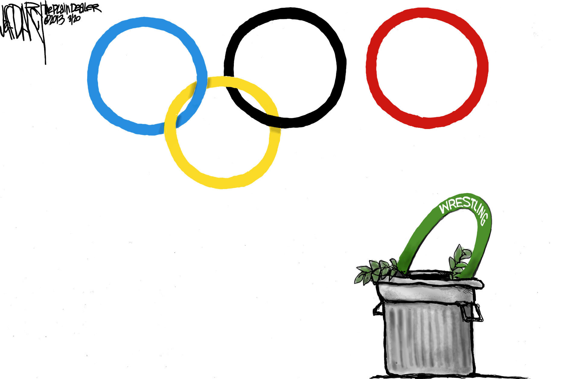Olympic Wrestling Logo Olympic wrestling gets pinned