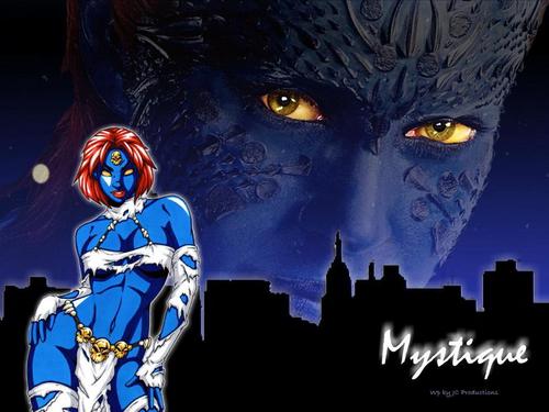 Sexy Mystique From The X Men Played By Rebecca Romijn HD Wallpaper
