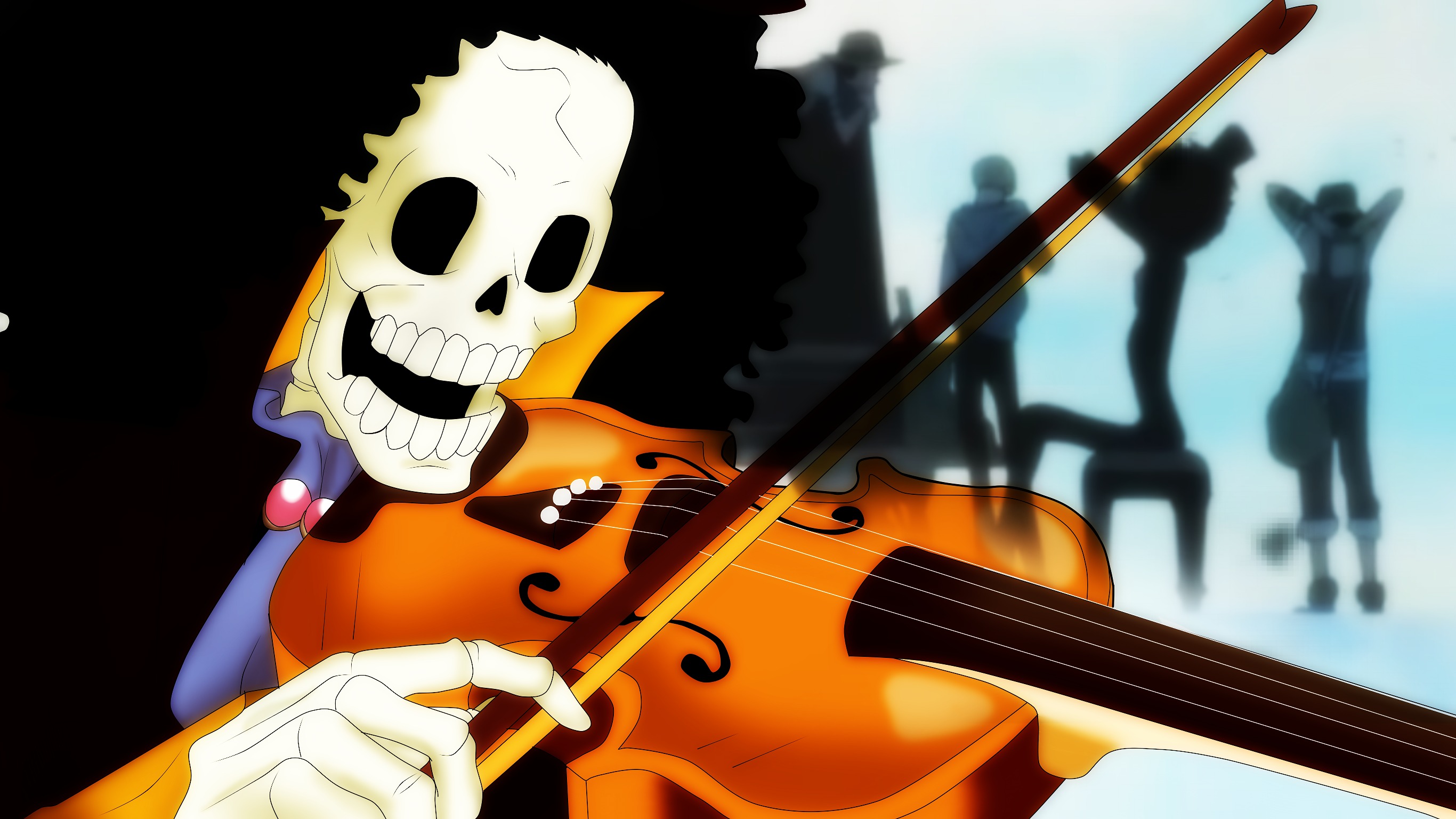 Brook One Piece Wallpaper Pin It