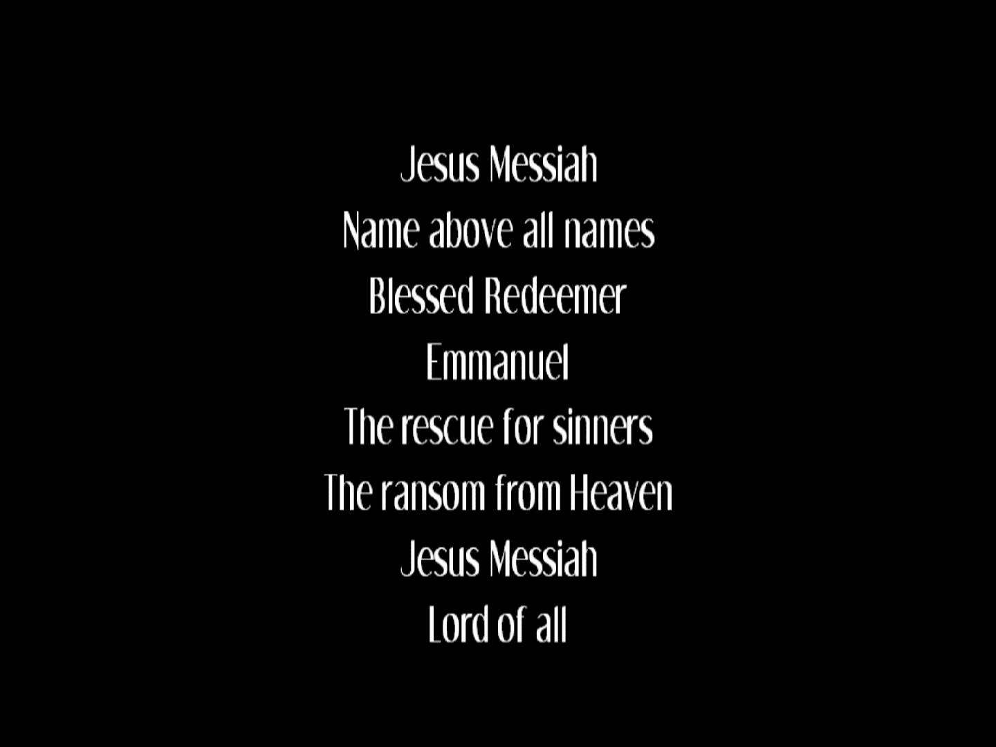 Jesus Messiah Lyrics Loopele