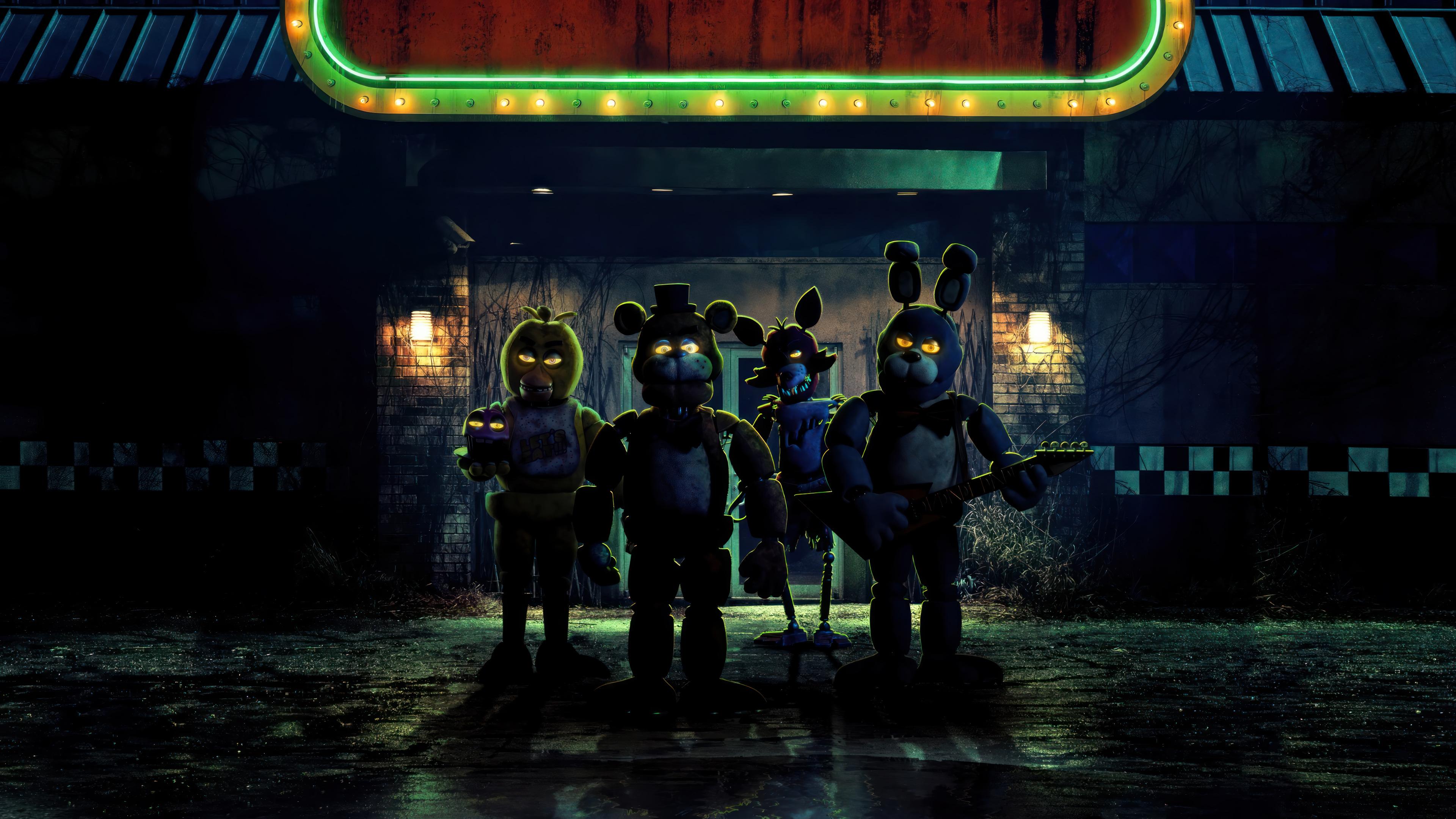 Five Nights At Freddy S Characters Wallpaper 4k HD Pc 9291m