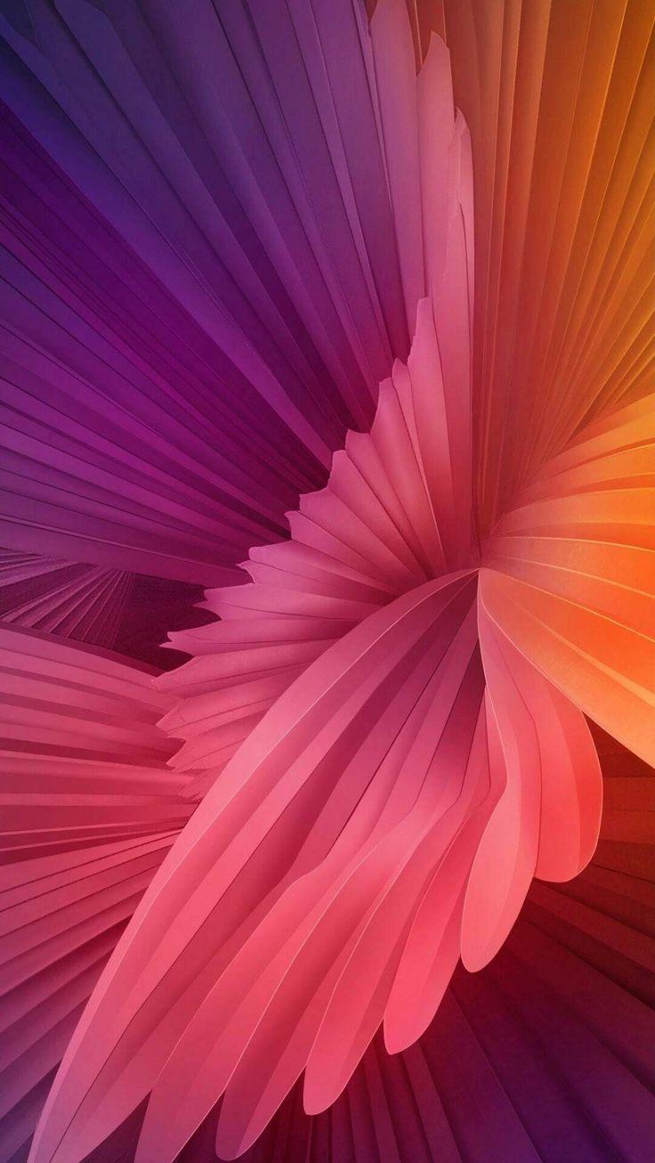 Abstract Colors Flower iPhone Wallpaper Xiaomi