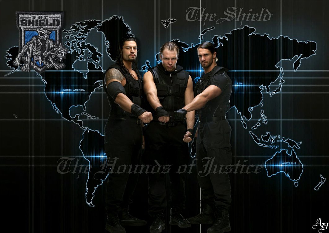 WWE The Shield Wallpaper by ShizuLeinXD