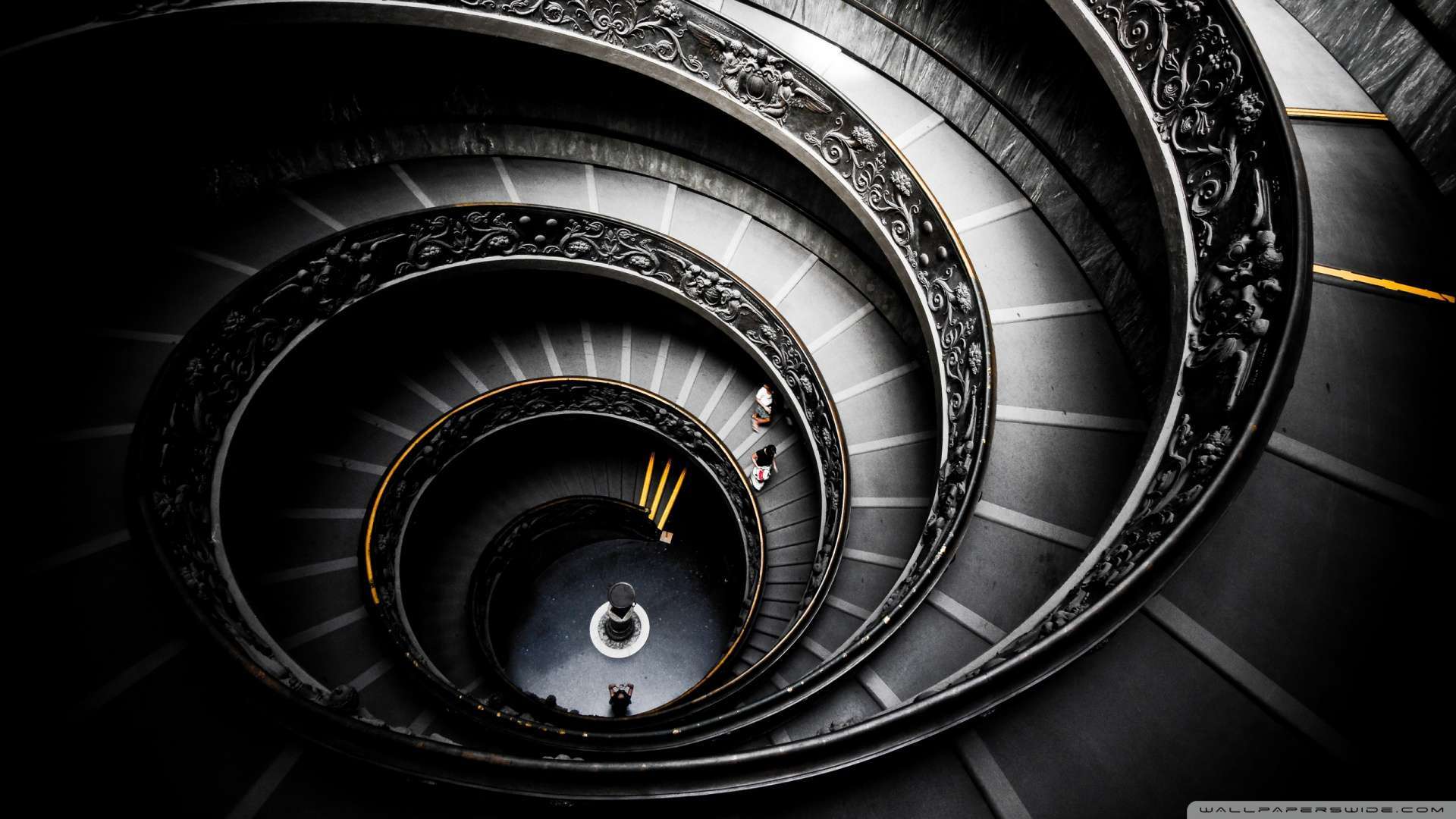 Wallpaper Spiral Stairs Vatican Museums 1080p HD Upload At