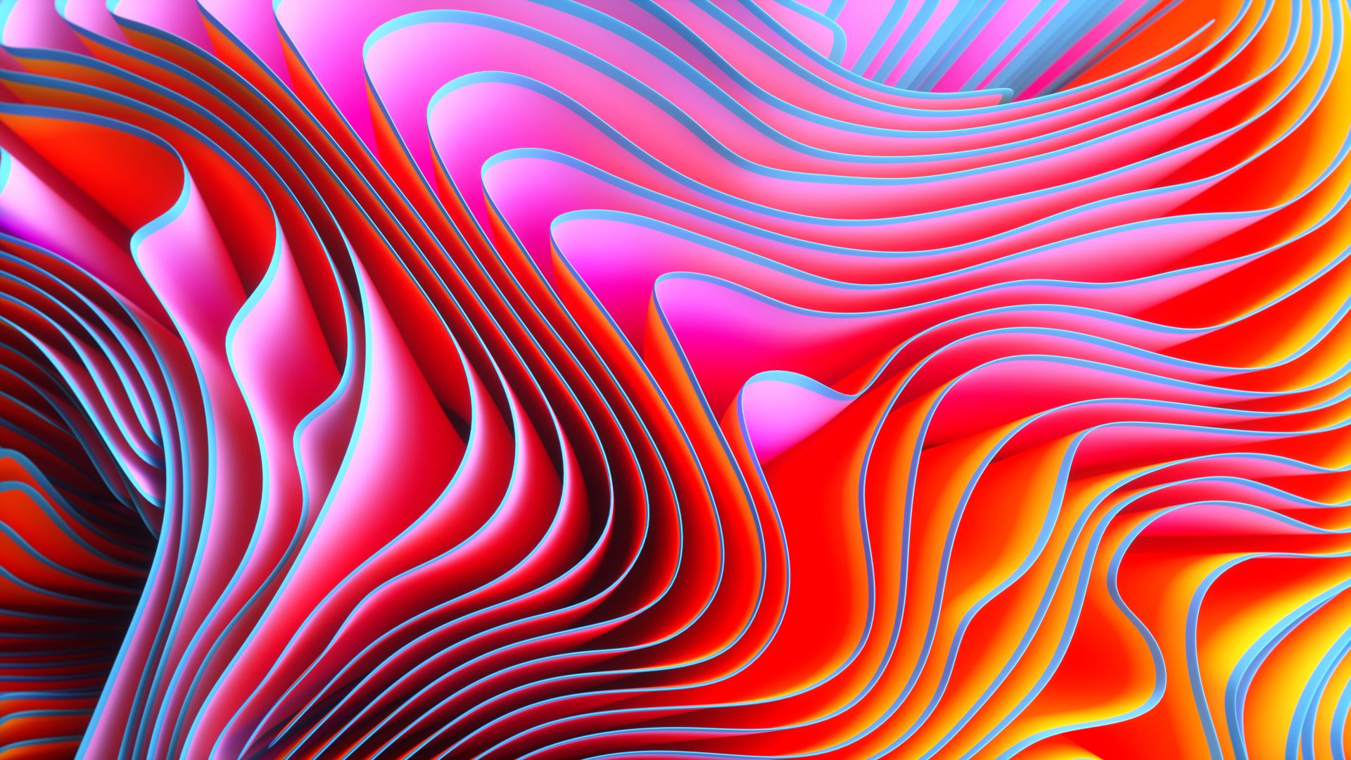 Desktop Wallpaper Pattern Wavy Abstract Colorful Texture HD