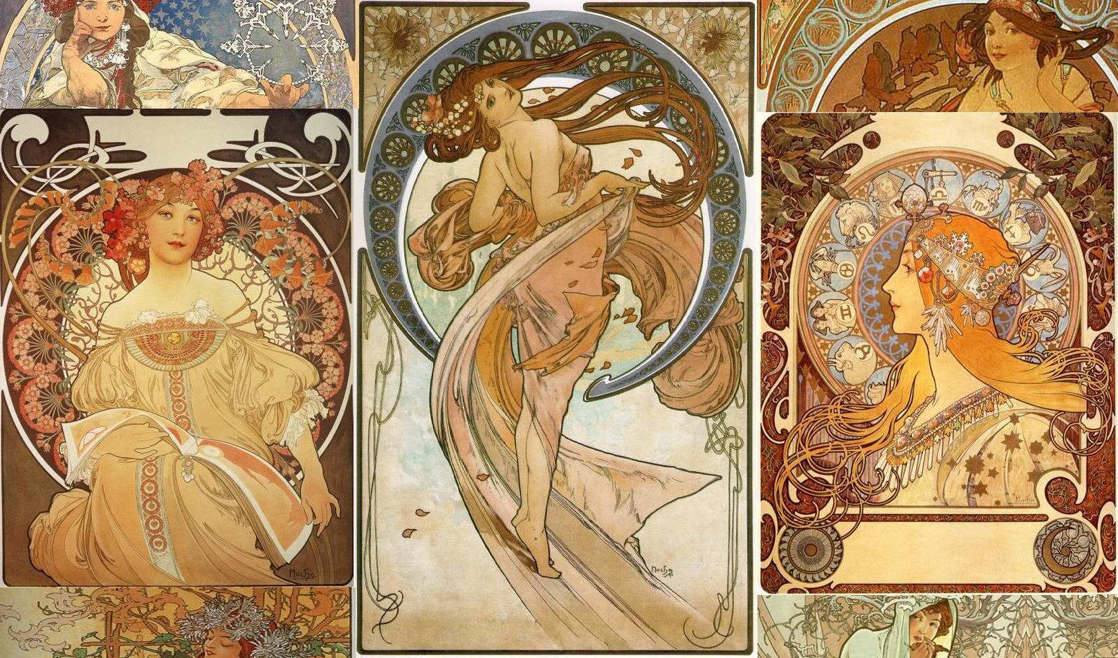 Art Mucha Wallpaper Background For Desktops