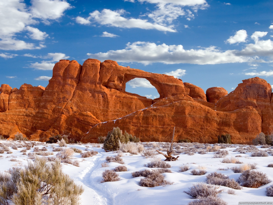 Utah National Parks in Wint HD Wallpaper Background Images
