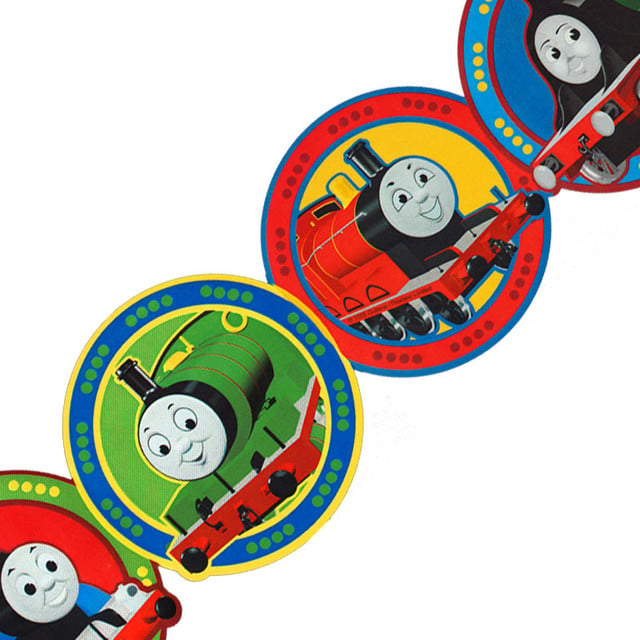 Thomas Train Circles Prepasted Wall Border Roll