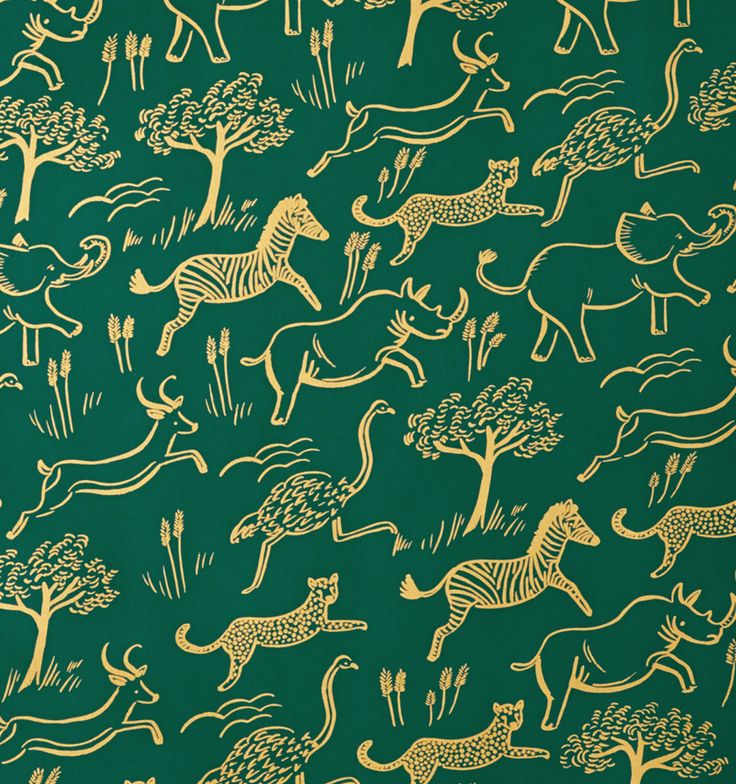 Safari Wallpaper Rifle Paper Co Dreamy