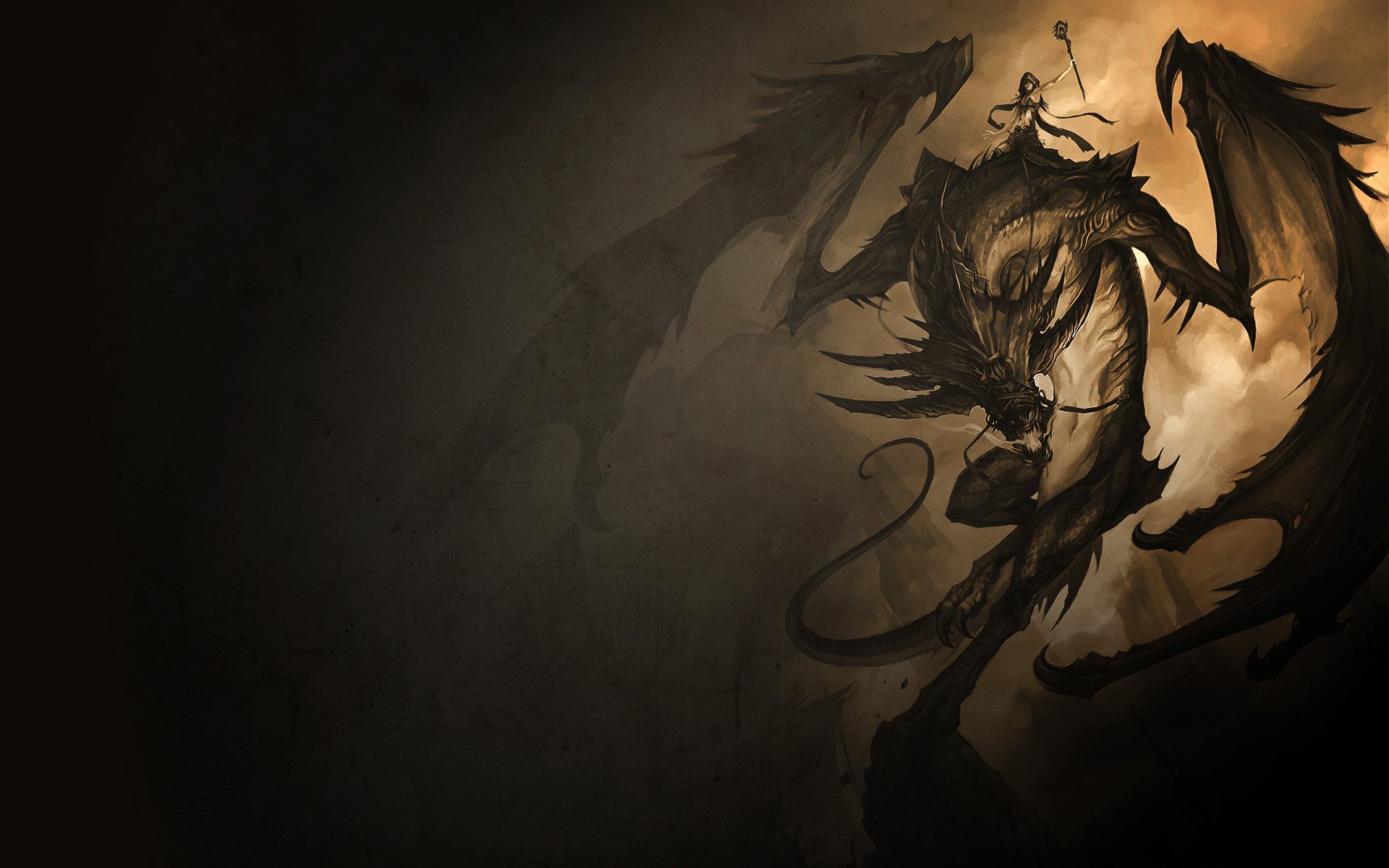 Gold Dragon Wallpaper HD