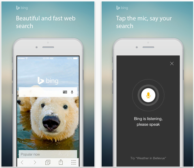 Bing iOS apps updated with refreshed homescreens iPad gets instant