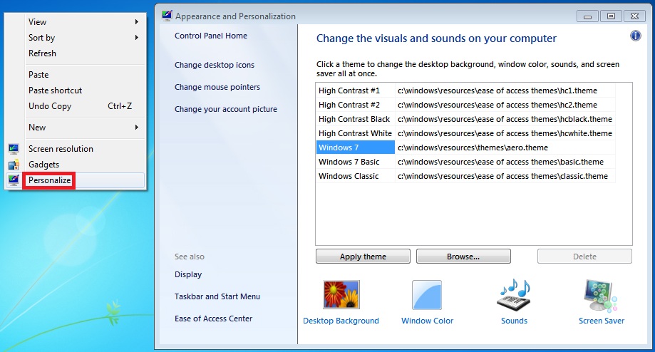 Windows Desktop Background Wallpaper Change In Starter