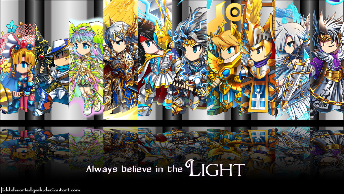 Brave Frontier Light Units Wallpaper By Fickleheartedgeek On