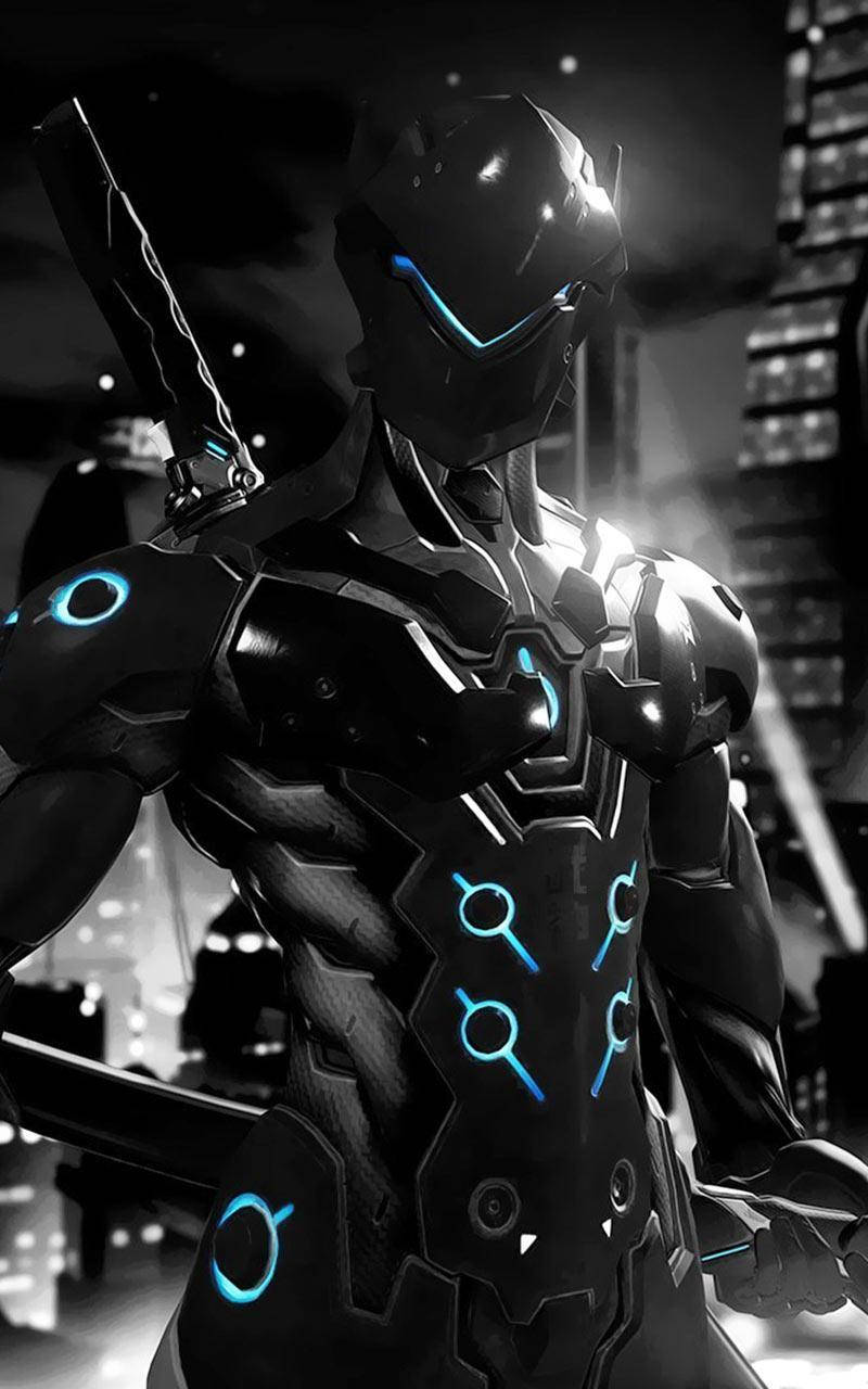 Cool Carbon Fiber Genji iPhone Wallpaper