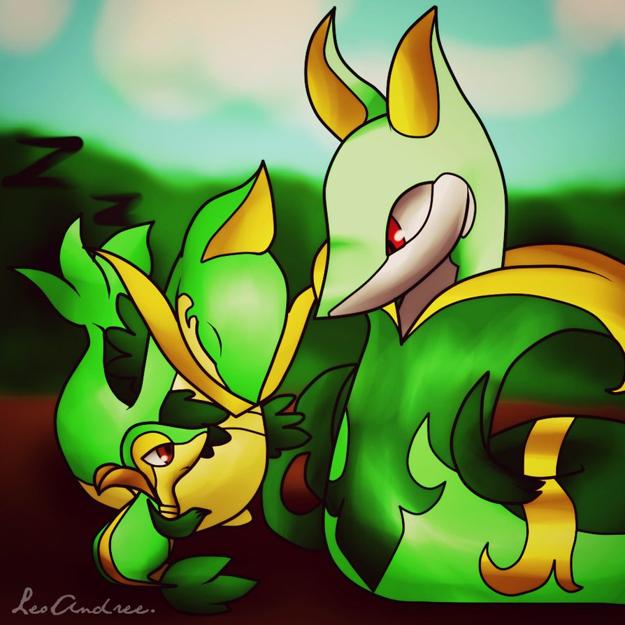 Snivy Servine And Serperior By Loborianproductions On