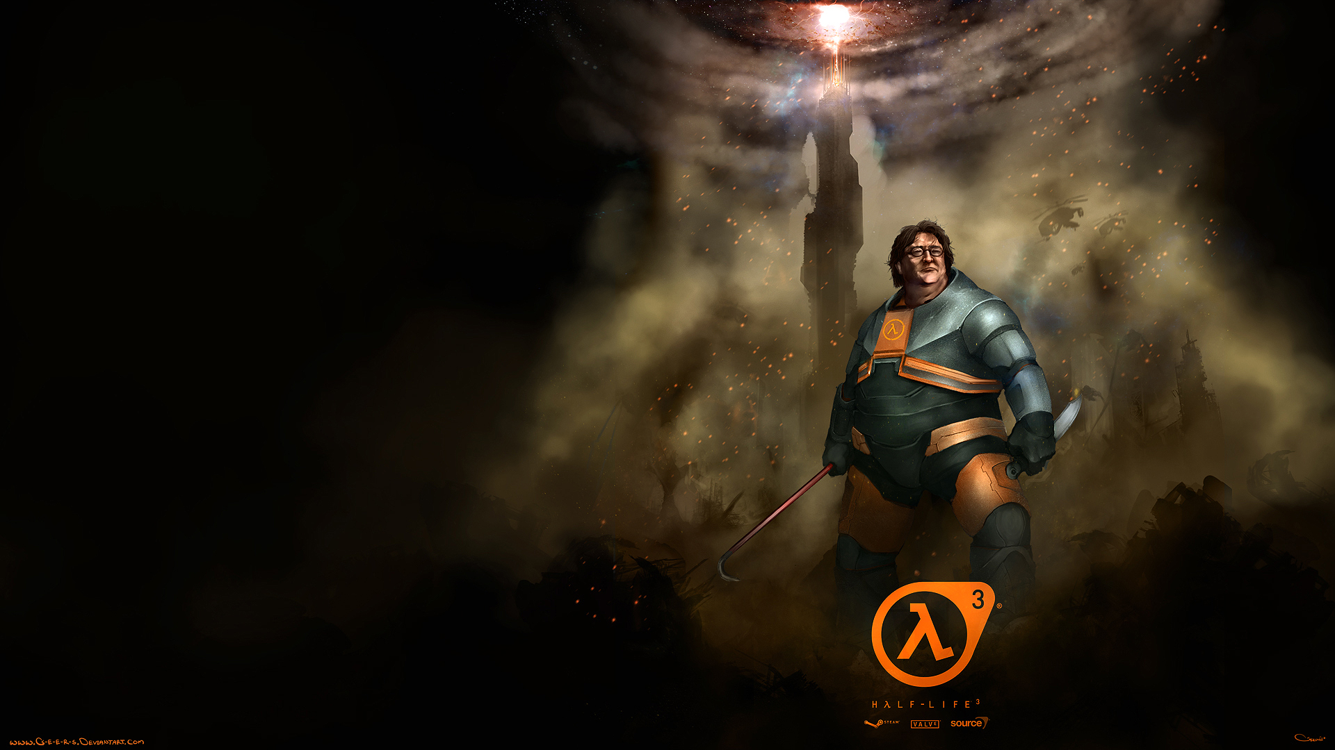 Life Gabe Newell Gaben Half Hl3 Episode Wallpaper