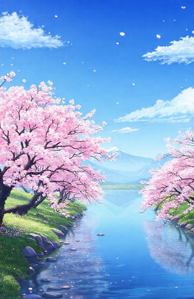 Anime Cherry Blossom Wallpaper