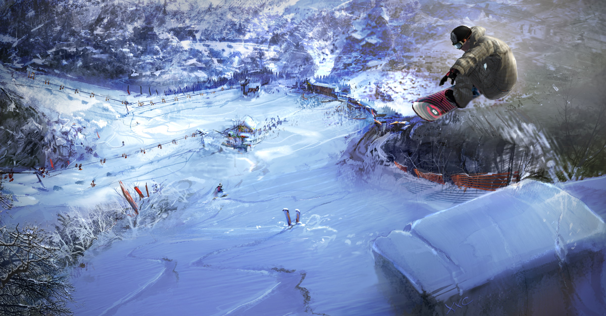 Shaun White Snowboarding HD Wallpaper Background