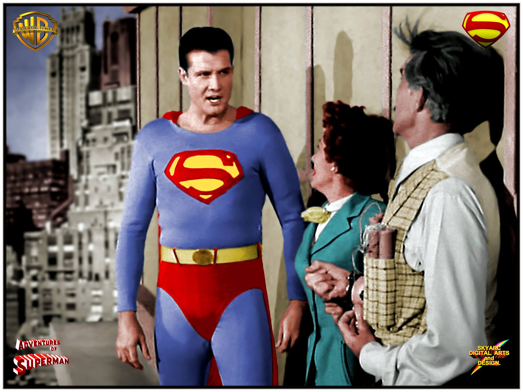 George Reeves The Man Of Steel Adventures Superman Lois In
