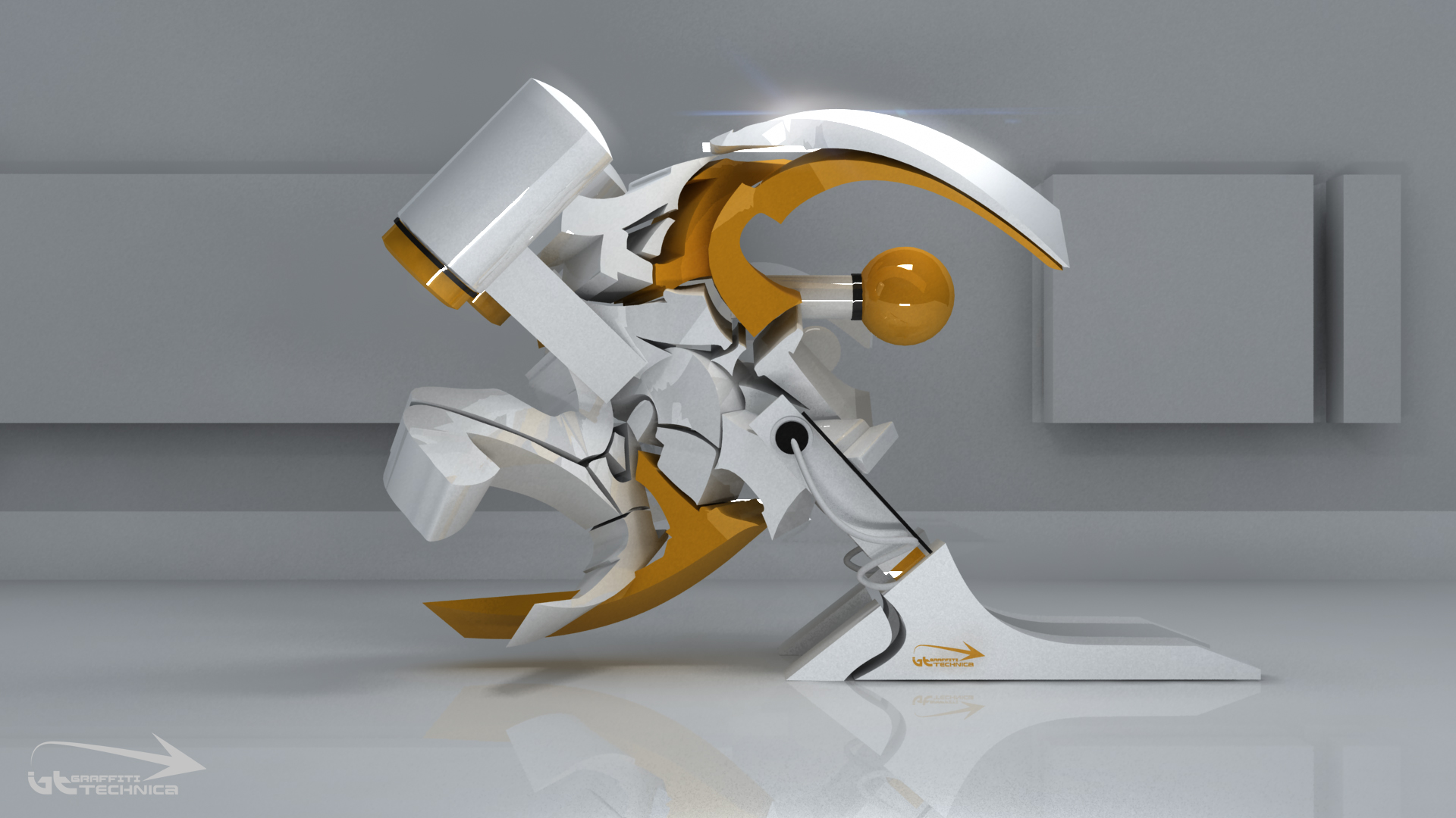Graffiti Technica Wallpaper