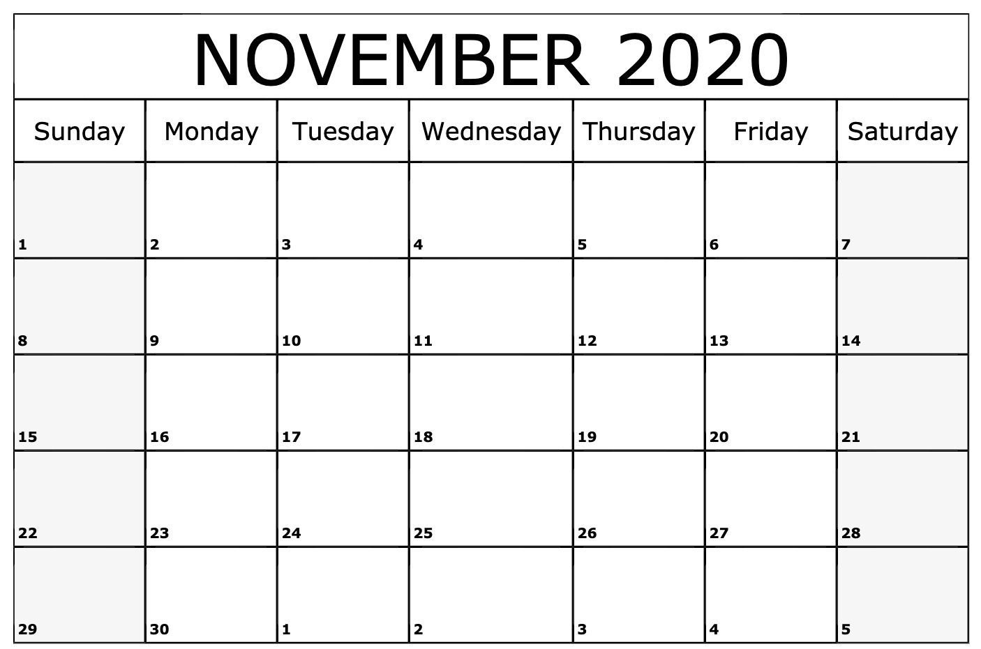 November, 2020