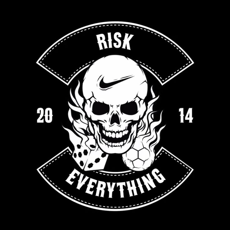 Nike Football Skull Logo Risk Everything
