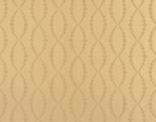 Wallpaper With An Oval Trellis Design In Reflective Beads On Gold