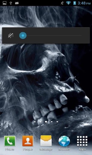 Bigger Smoking Skull Live Wallpaper For Android Screenshot