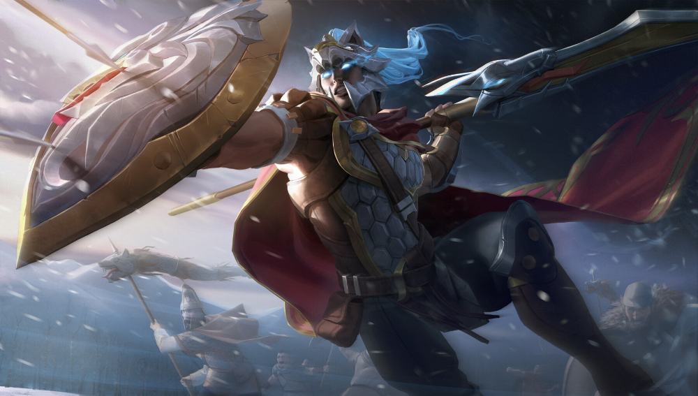 Artstation Glaive Warrior Pantheon Splash Art Sangsoo Jeong
