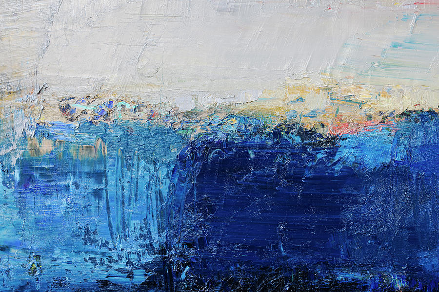 Blue Abstract Art Background Wallpaper