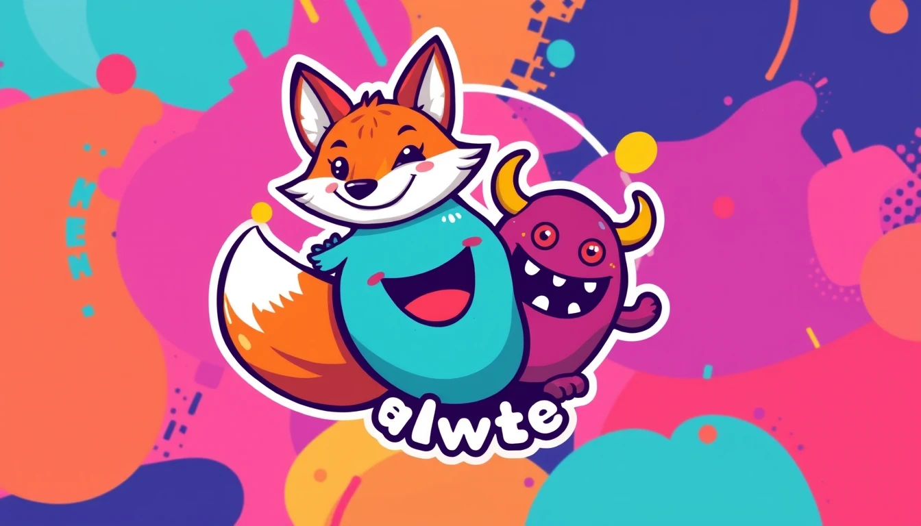Fox And Monster Logo Wallpaper