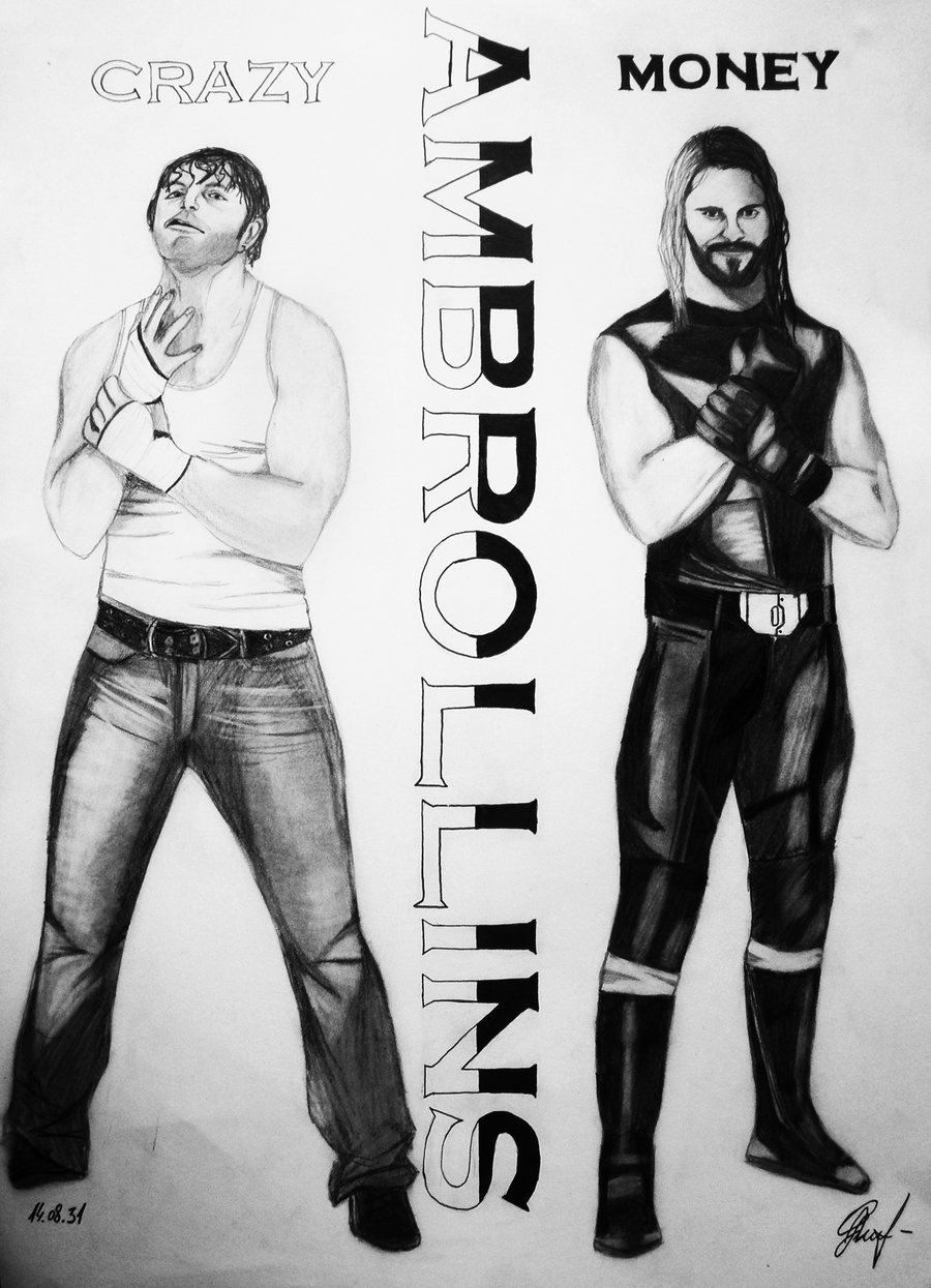 Dean Ambrose And Seth Rollins By Aiswy Dixonija