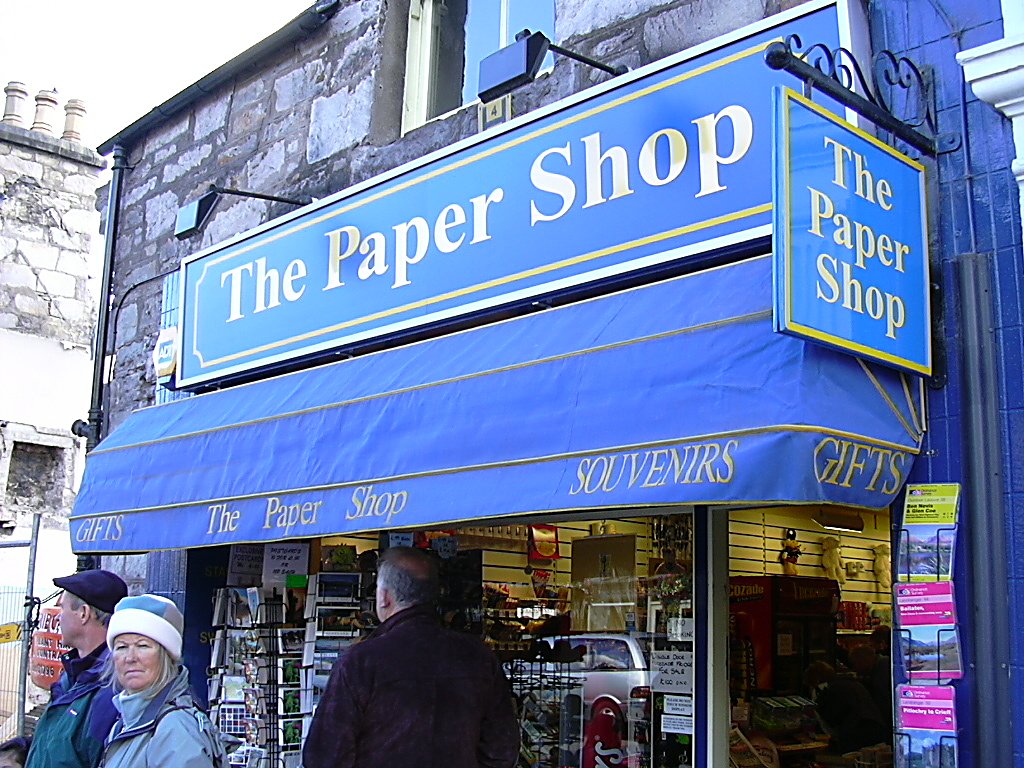 In Pitlochry And The Paper Shop Where You Can Get Your Daily