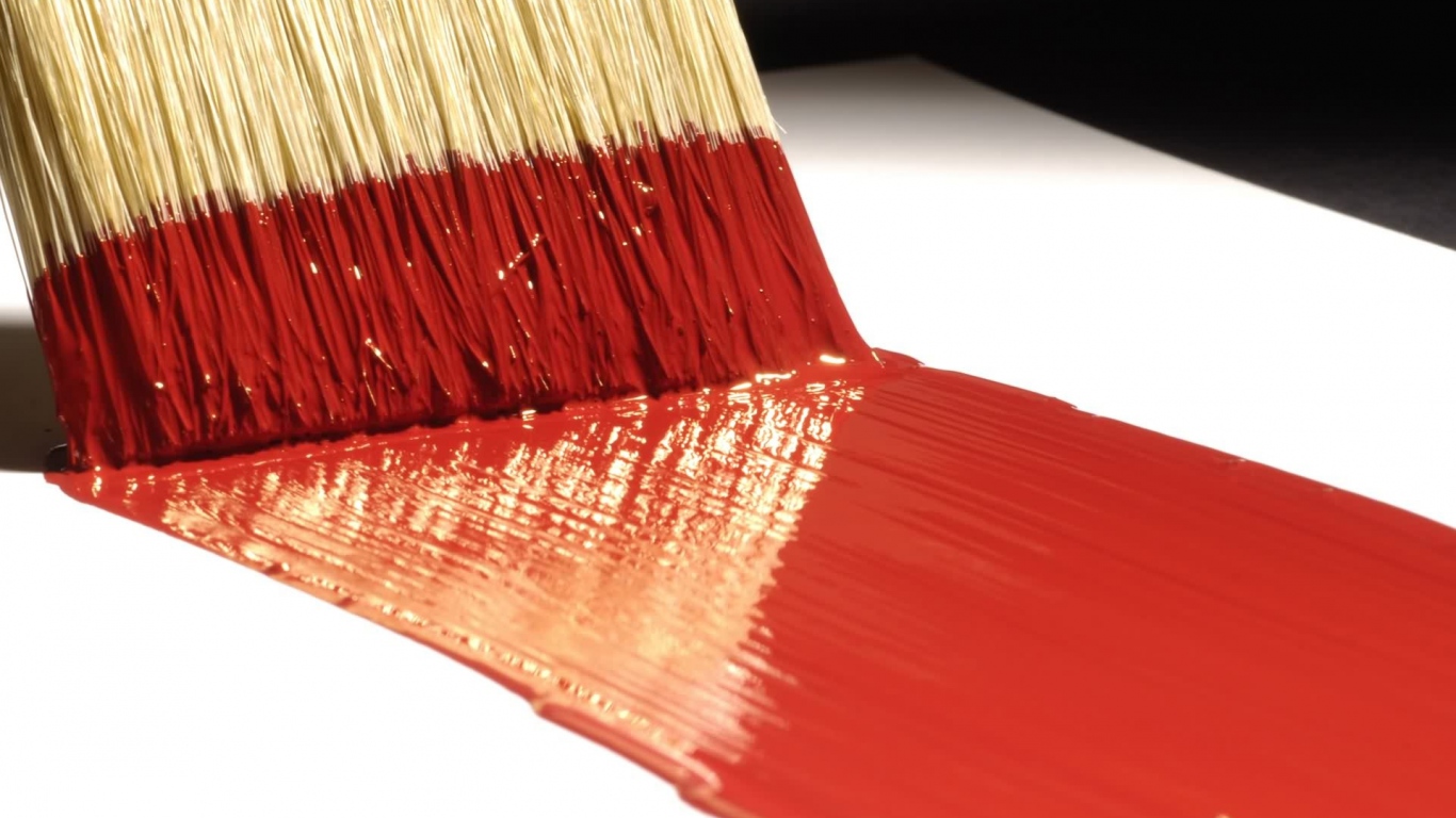 Wallpaper Brush Paint Red Surface Laptop