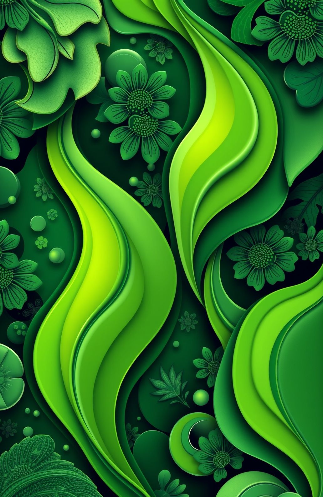 Abstract Green Wallpaper