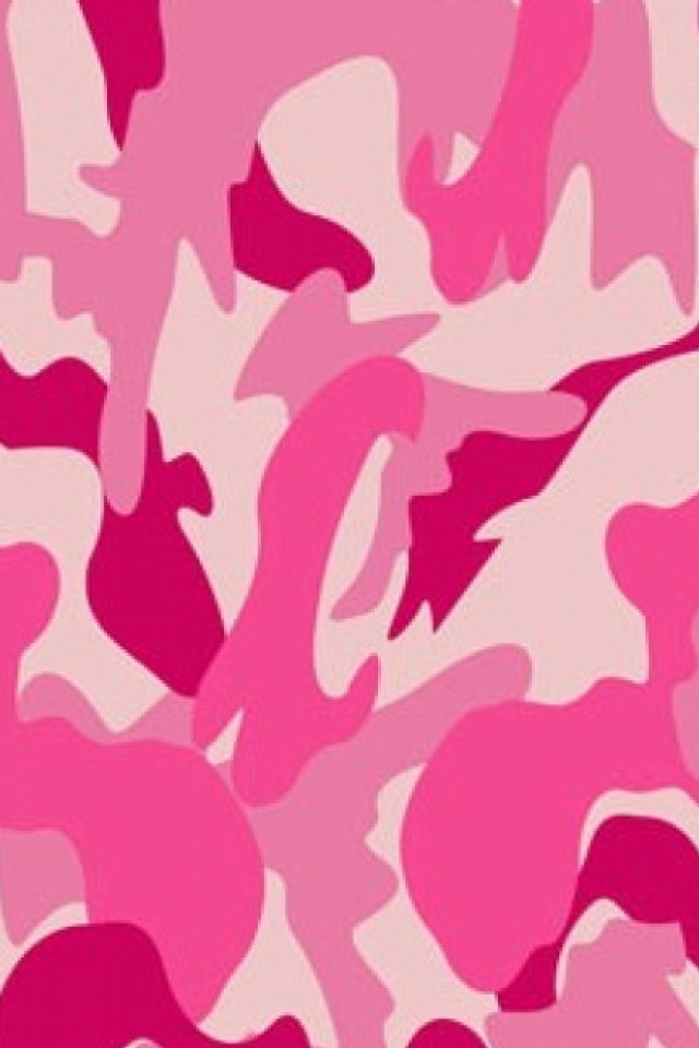 Free Pink camo iPhone wallpaper