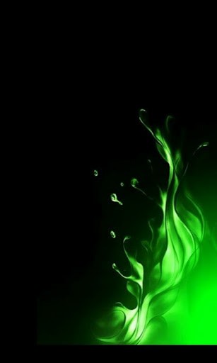 Bigger Green Flames HD Wallpaper For Android Screenshot