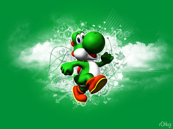 Cool Yoshi Background Wallpaper By R0tka