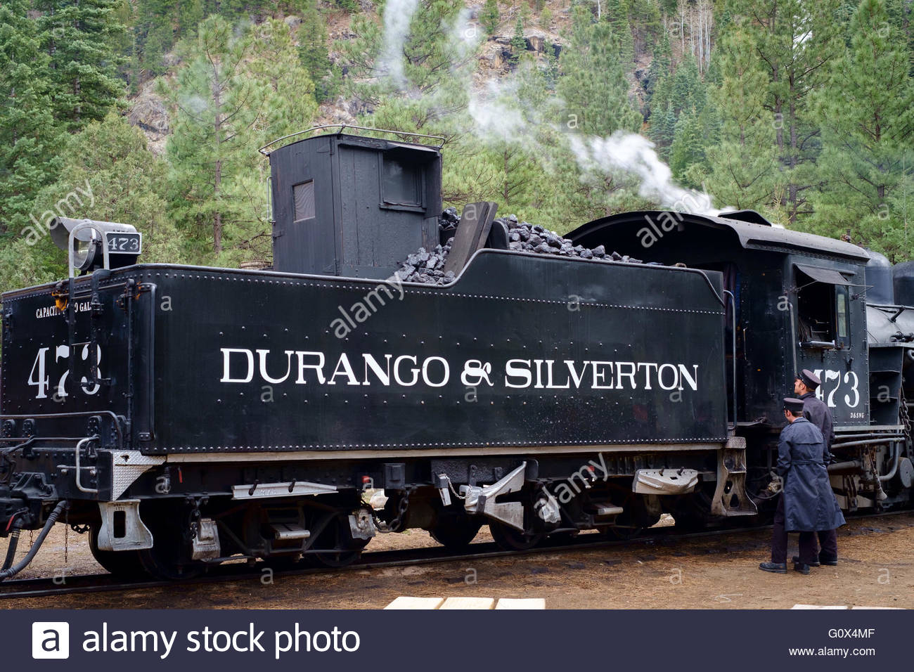 Steam Train On Durango Silverton Narrow Gauge Heritage Railway