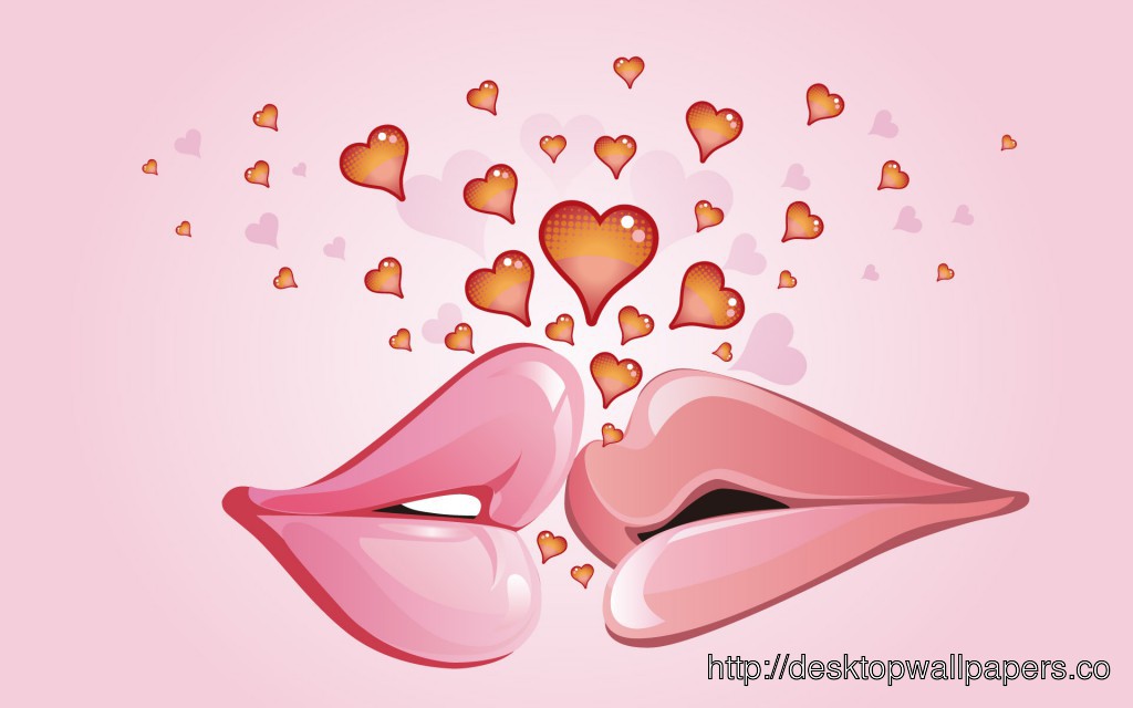 Valentines Day Kiss HD Wallpaper Desktop