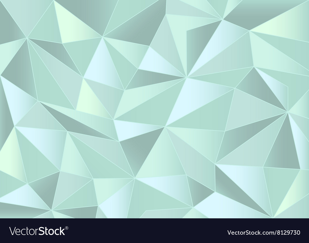 Abstract Mint Triangles 3d Background Royalty Vector