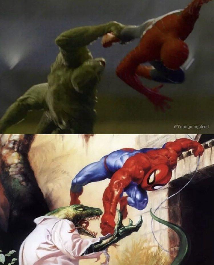 Tobey Maguire GIFs Pic on X Tobey Spider Man Vs Lizard Spider