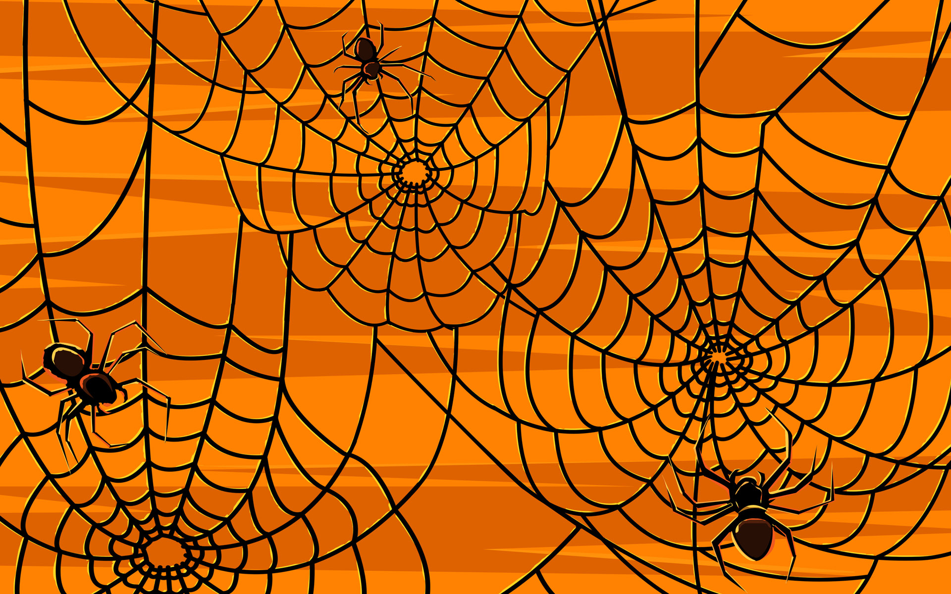 Scary Halloween Spiders HD Wallpaper