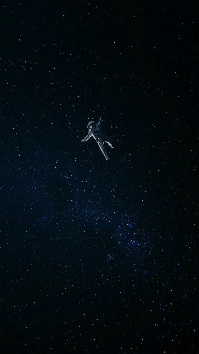 Lost Astronaut In Space iPhone Wallpaper Plus