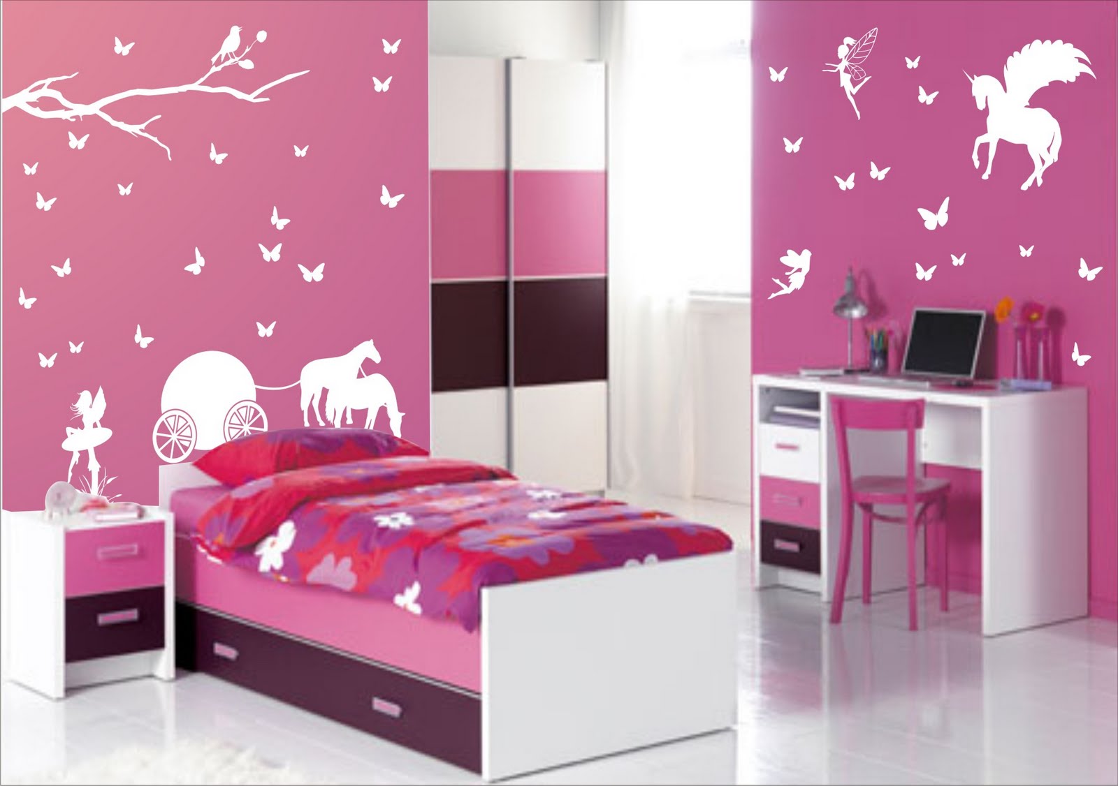 🔥 Free download Inspiring Wallpaper Teenage Girl Bedroom Ideas Floral