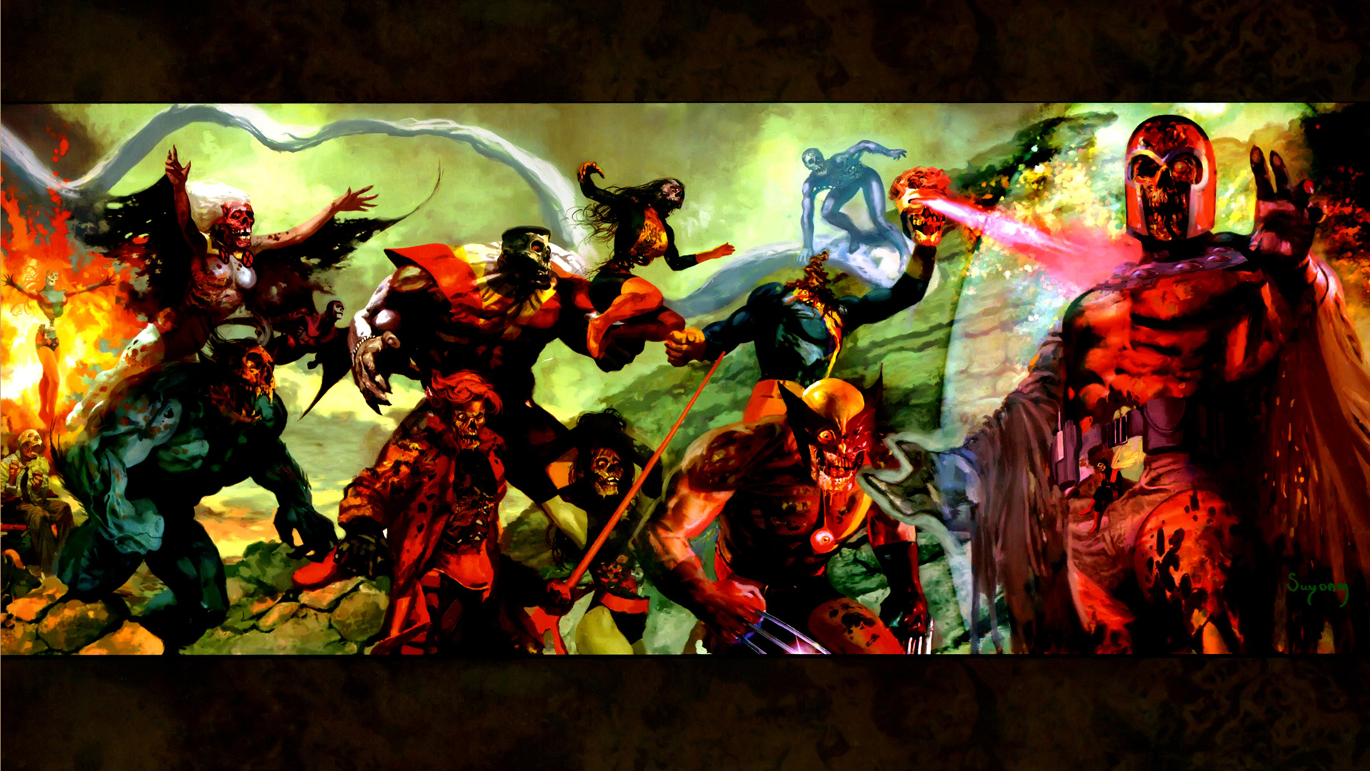 Marvel Zombies Puter Wallpaper Desktop Background
