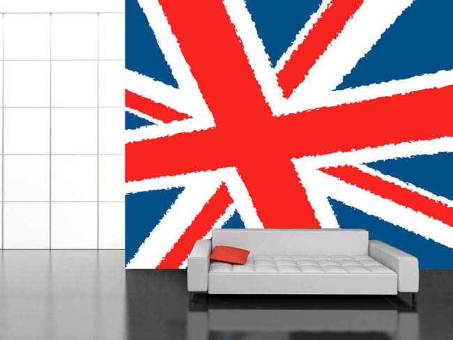 Bright And Vibrant Red Blue White The Union Jack Wallpaper