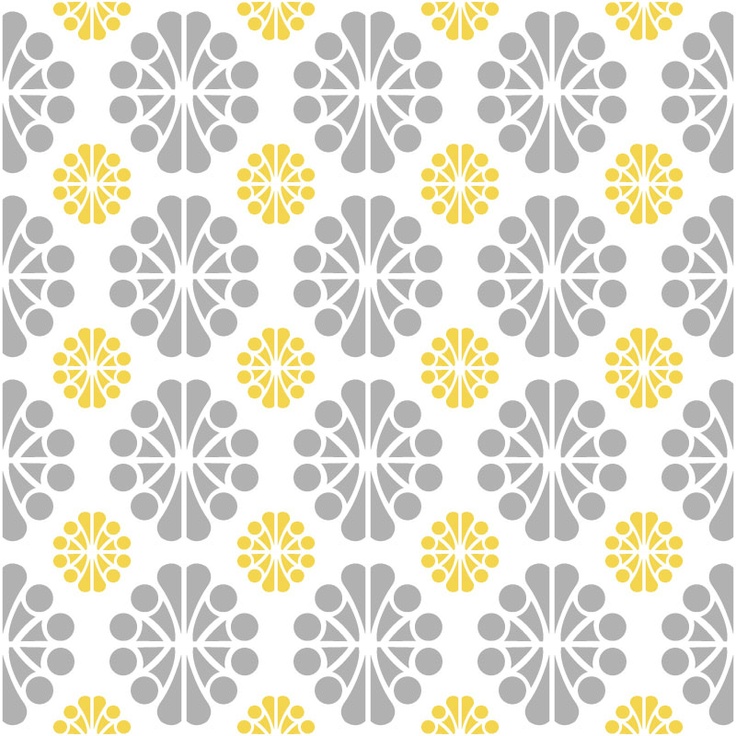 Yellow Gray Modern Wallpaper