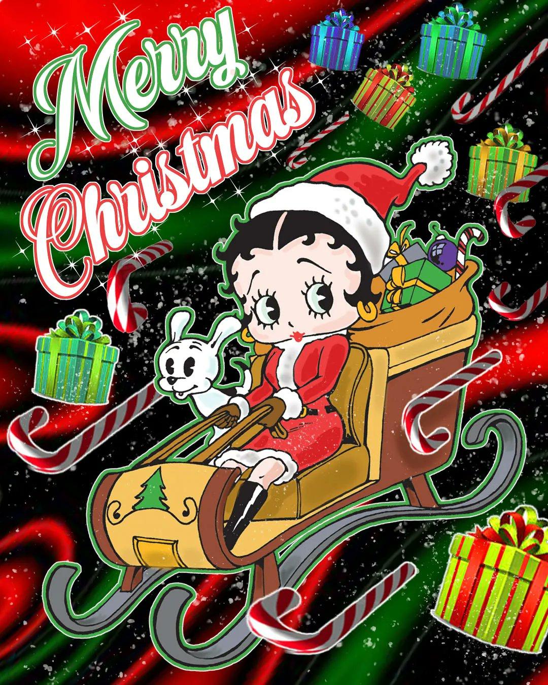 Betty Boop On X Merry Christmas To All Who Are Celebrating Today